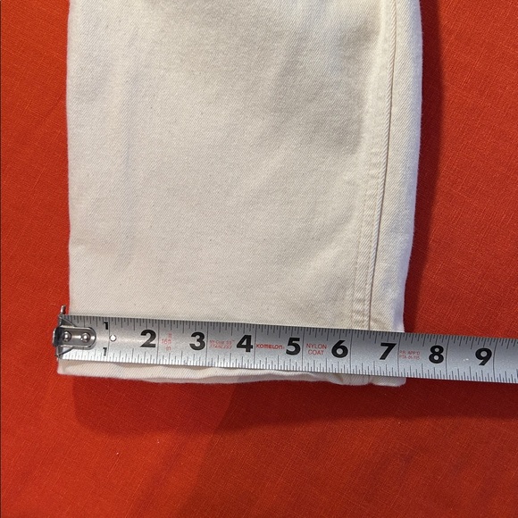 Everlane women’s ecru ivory crop cheeky jeans. 5 pocket organic cotton. 33. EUC - Picture 12 of 12